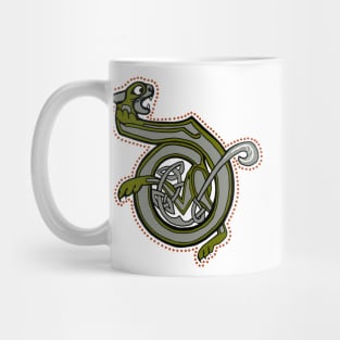 Celtic Cat Letter D Mug